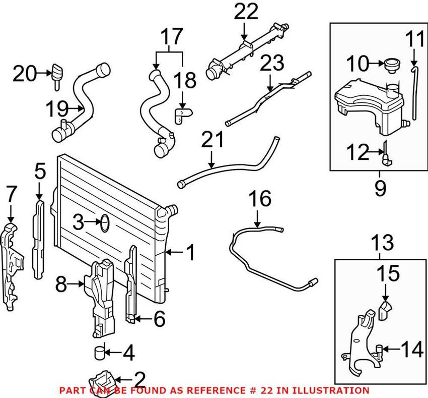 Engine Coolant Return Pipe